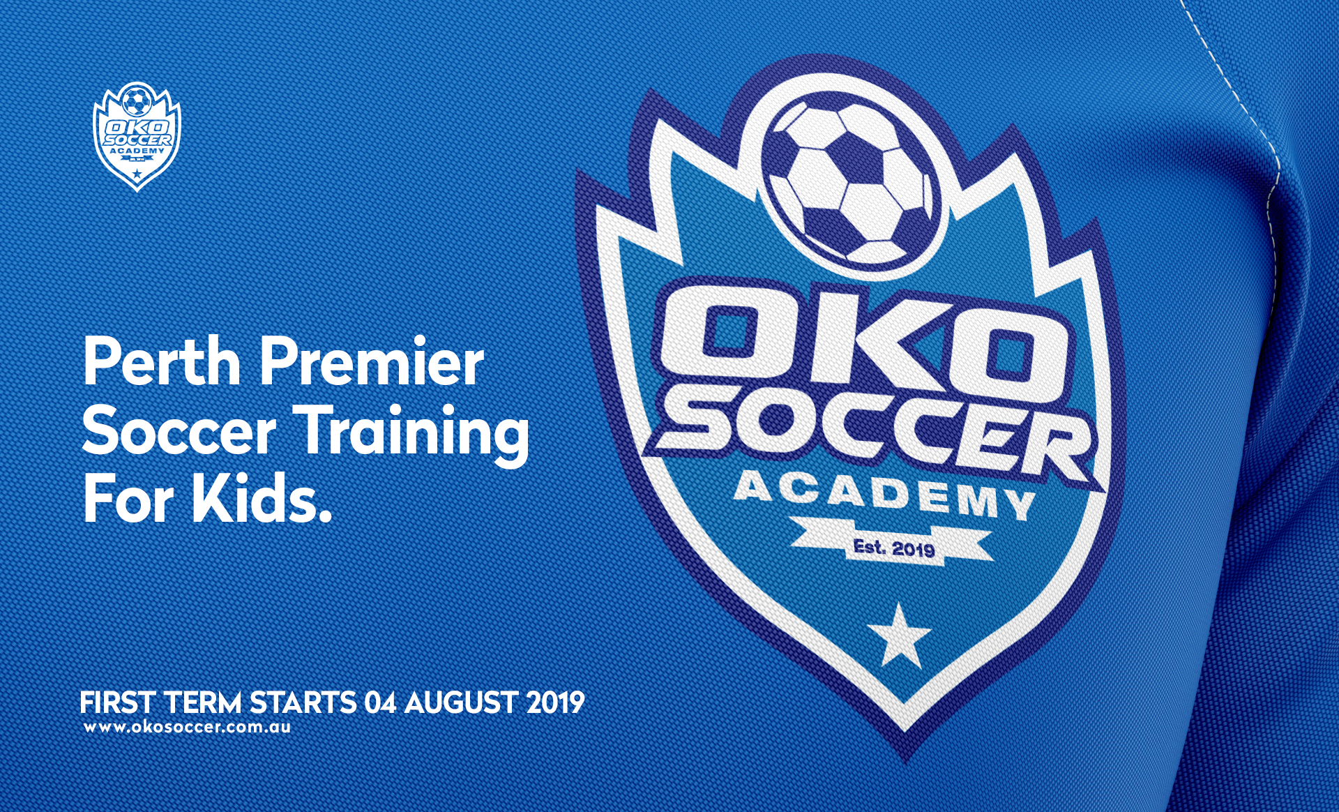 Branding, logo design, social media, marketing materials & web design for OKO Soccer Academy - premier coaching and traiing for kids.